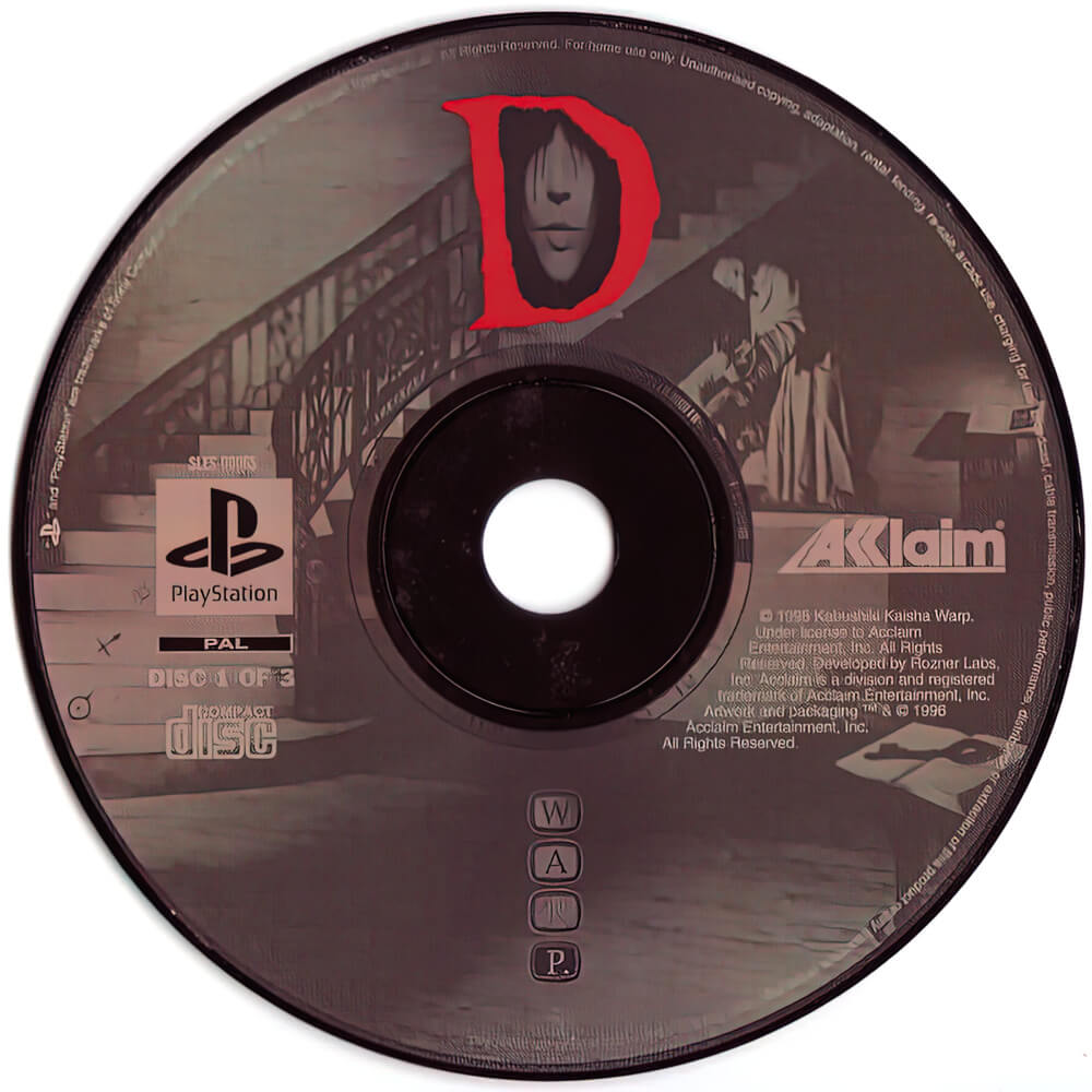 Лицензионный диск D No Shokutaku для PlayStation